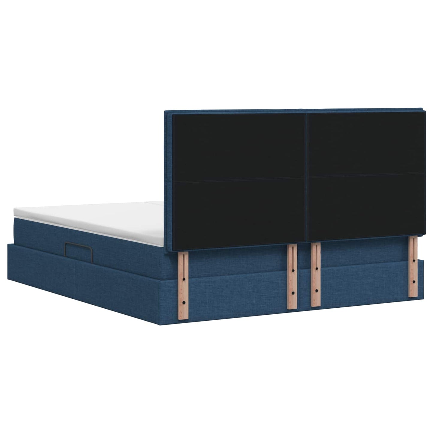 LED Opslagbed met Matras Blauw 180 x 200 cm Stof