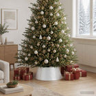 Kerstboomrok kegelvormig wit Ø 62 cm staal