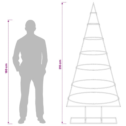 Metalen kerstboom met standaard KUOPIO 180 cm Staal Wit