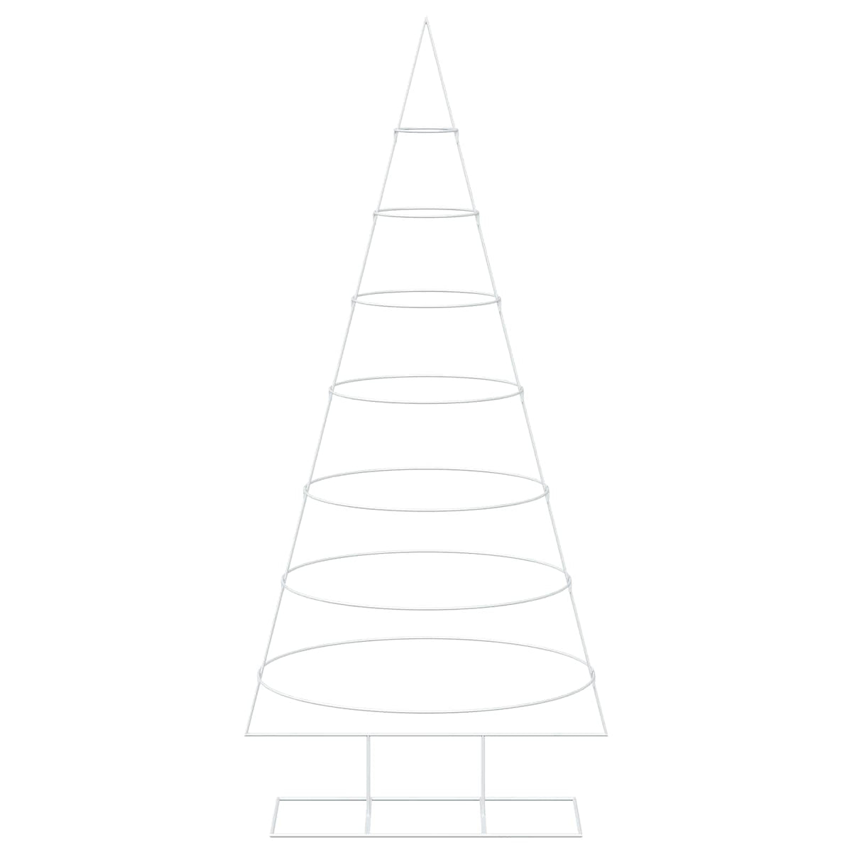 Metalen kerstboom met standaard KUOPIO 210 cm Staal Wit