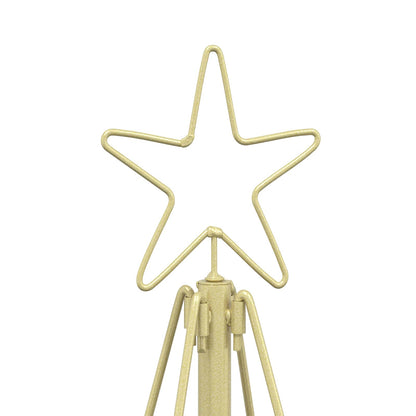 Kerst Cone Boom KUOPIO 60 cm Staal Goud