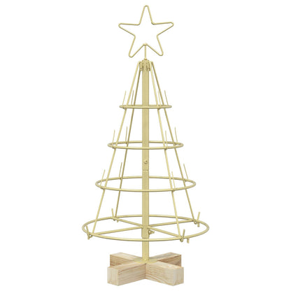 Kerst Cone Boom KUOPIO 60 cm Staal Goud