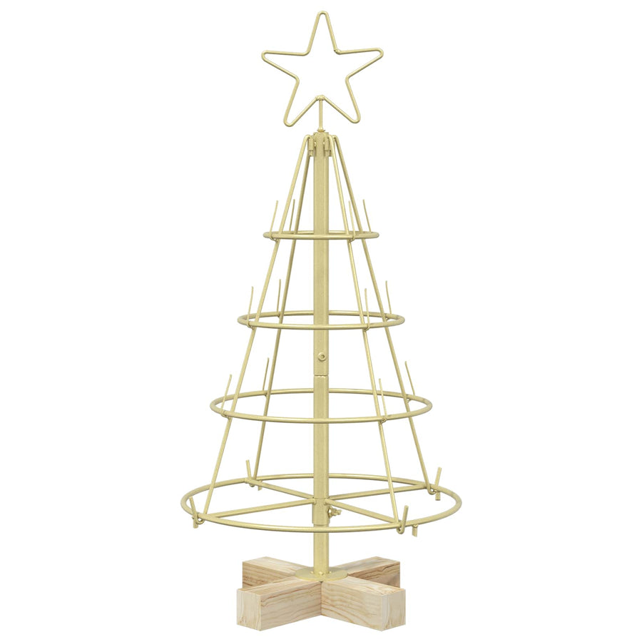Kerst Cone Boom KUOPIO 60 cm Staal Goud