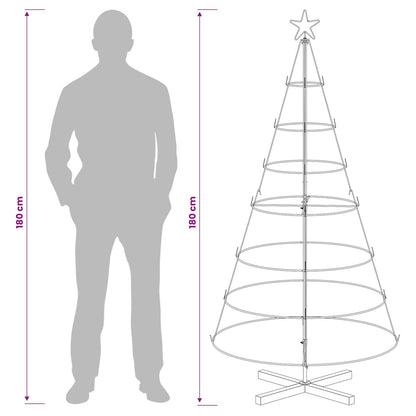 Kerst Cone Boom KUOPIO 180 cm Staal Goud