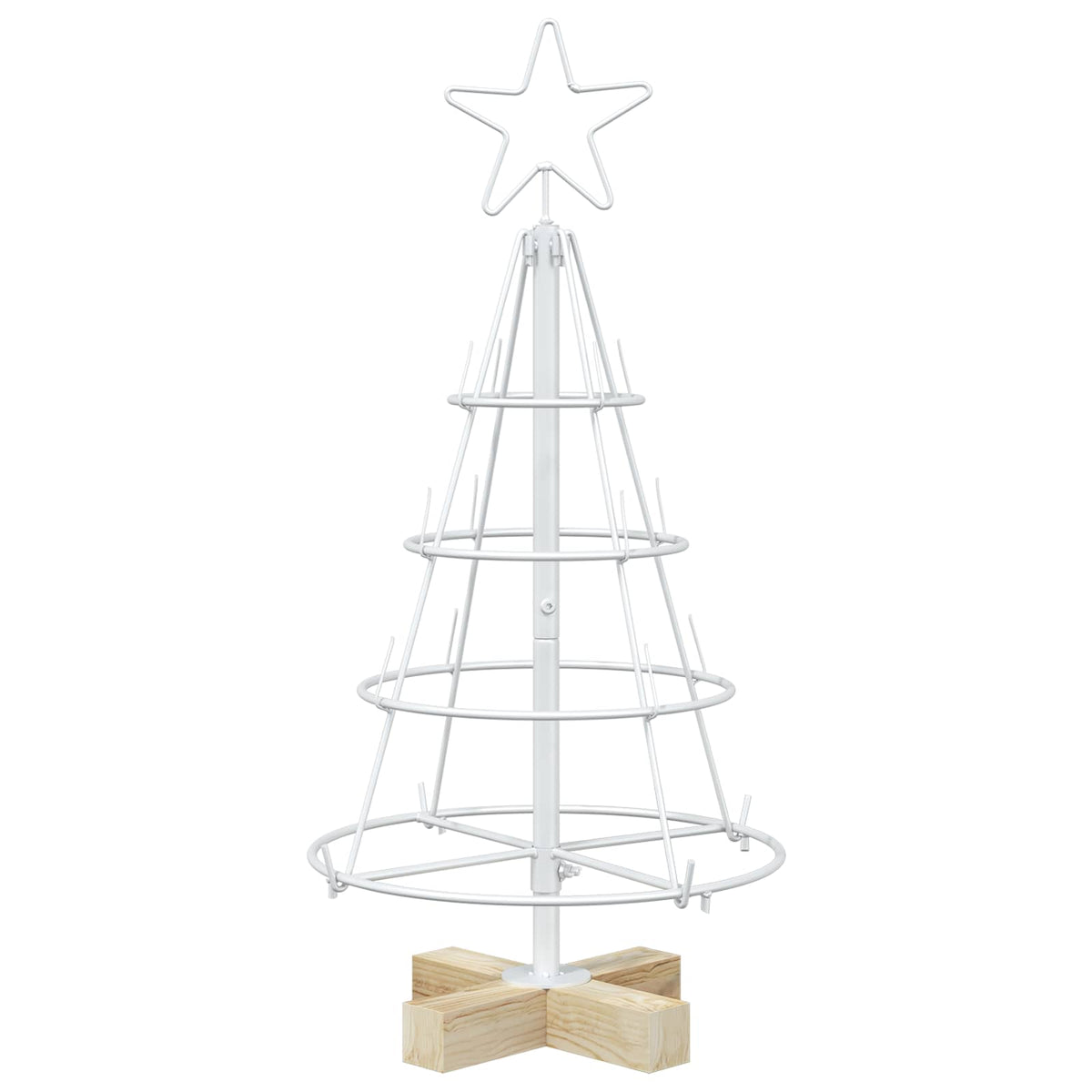 Kerst Cone Boom KUOPIO 60 cm Staal Wit