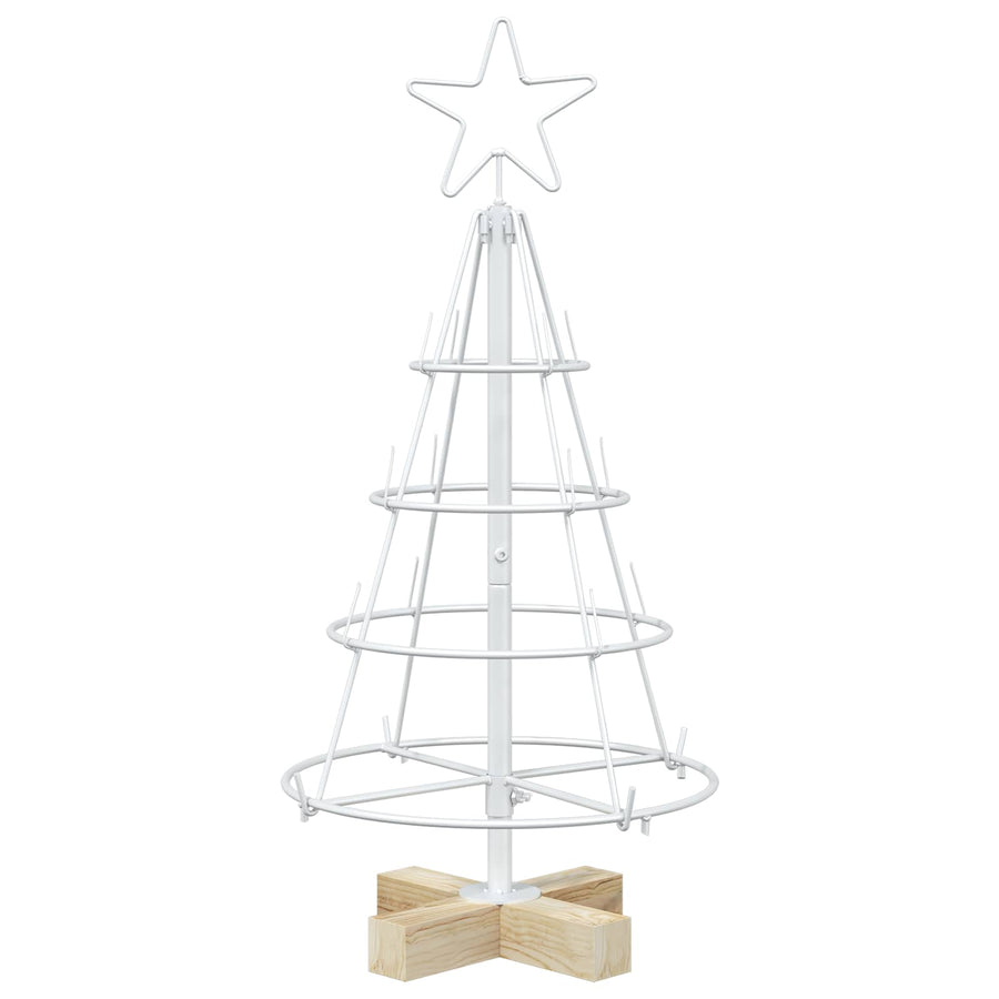 Kerst Cone Boom KUOPIO 60 cm Staal Wit