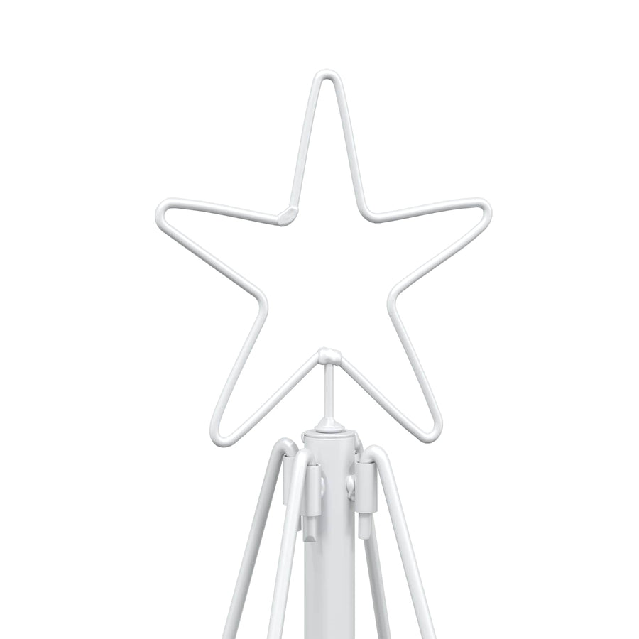 Kerst Cone Boom KUOPIO 125 cm Staal Wit
