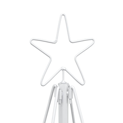 Kerst Cone Boom KUOPIO 180 cm Staal Wit