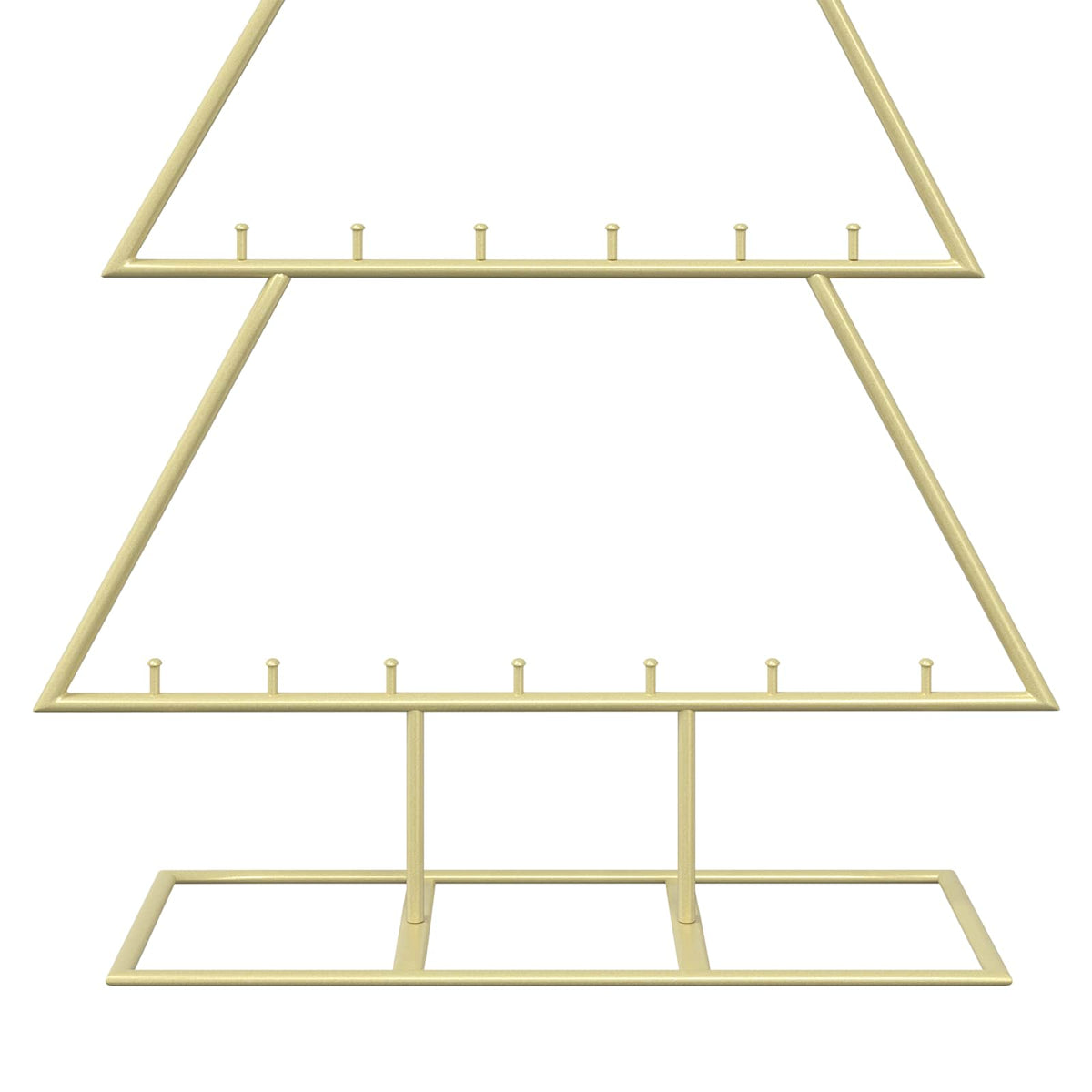 Metalen kerstboom met standaard KUOPIO 125 cm Staal Goud