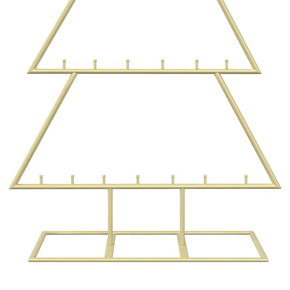 Metalen kerstboom met standaard KUOPIO 125 cm Staal Goud