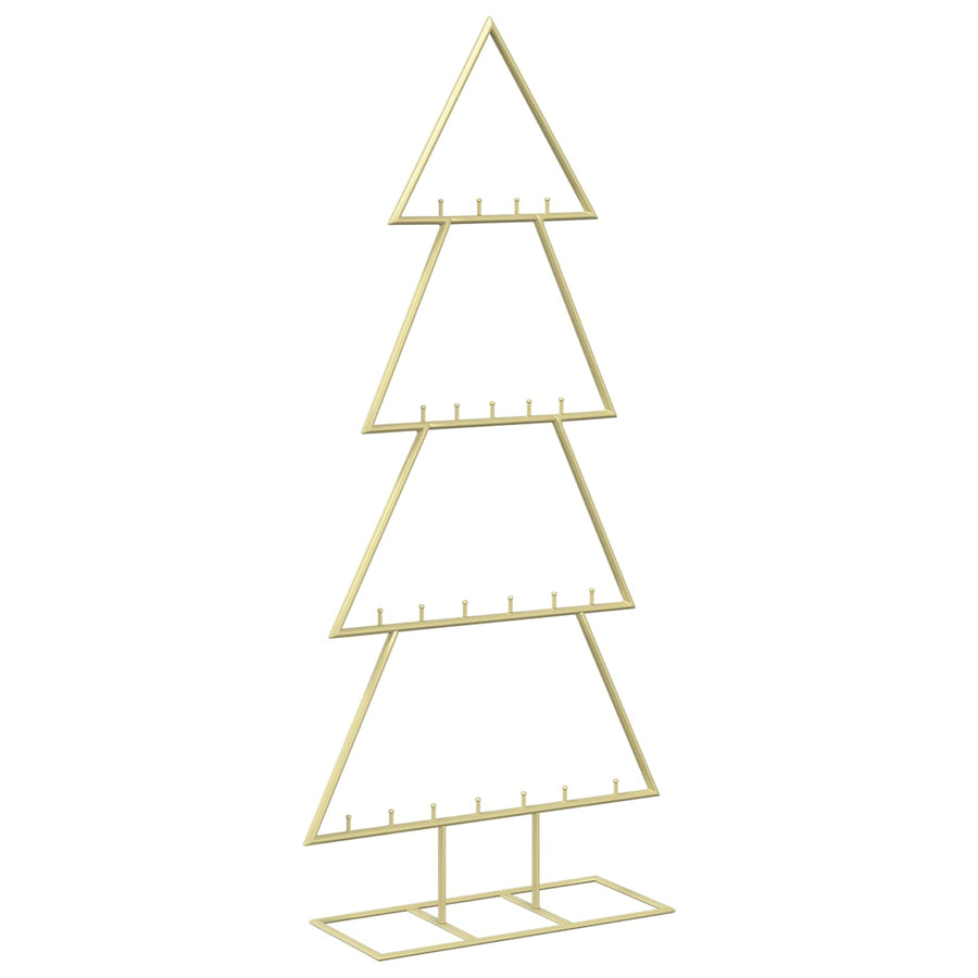 Metalen kerstboom met standaard KUOPIO 125 cm Staal Goud