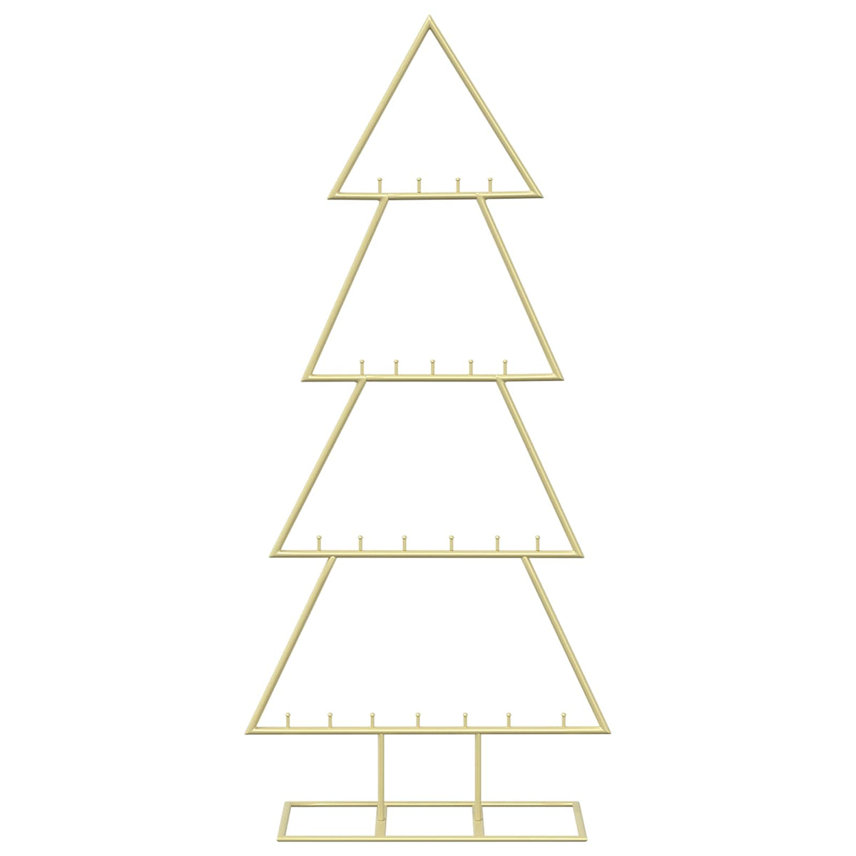 Metalen kerstboom met standaard KUOPIO 125 cm Staal Goud