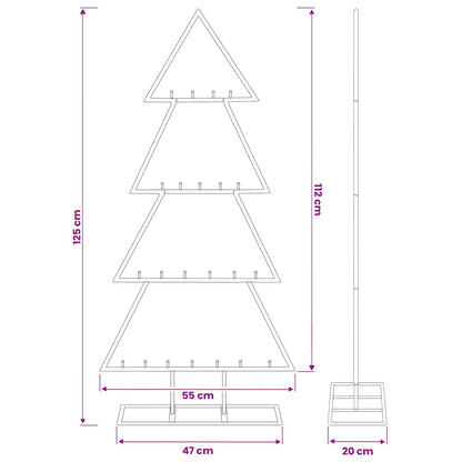 Metalen kerstboom met standaard KUOPIO 125 cm Staal Goud
