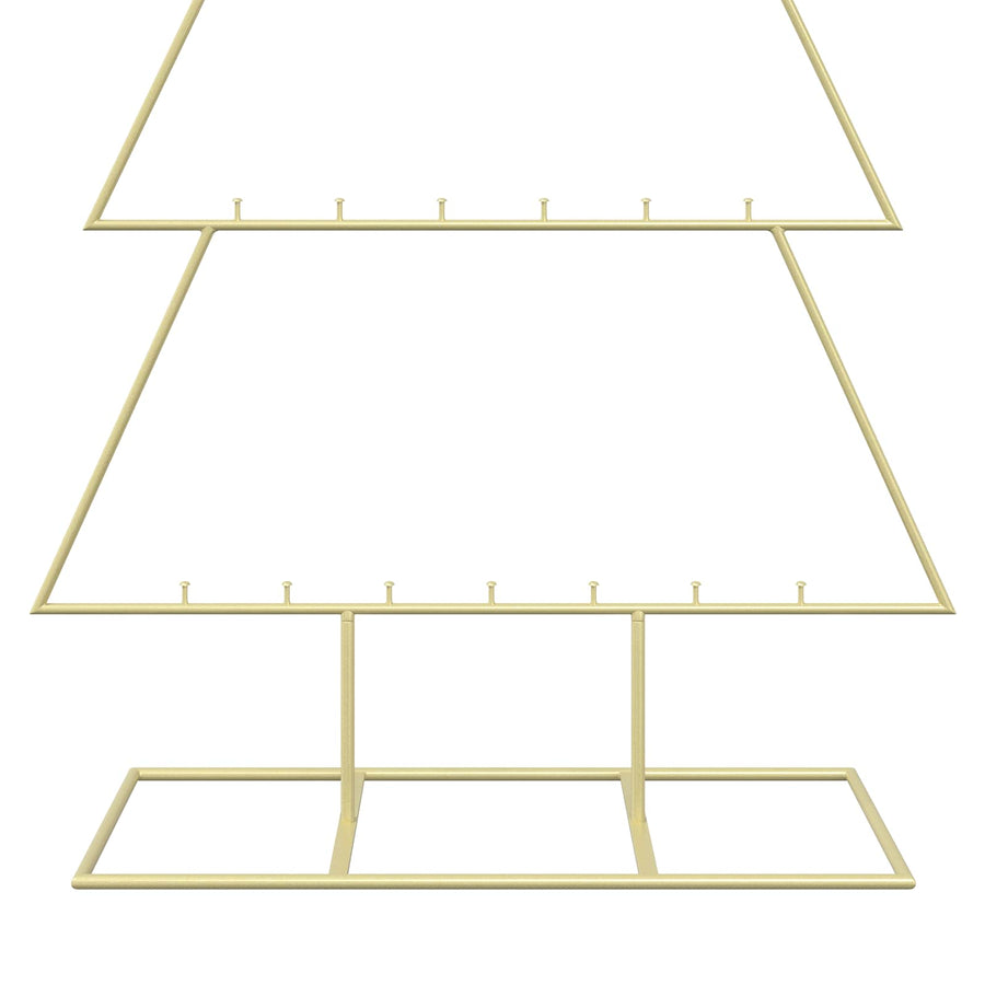 Metalen kerstboom met standaard KUOPIO 150 cm Staal Goud