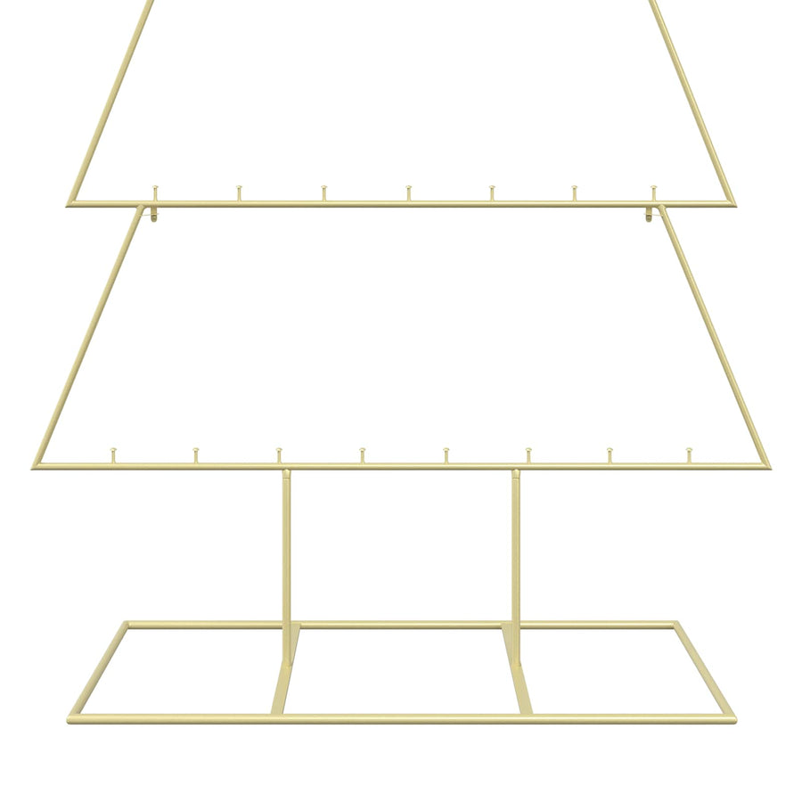 Metalen kerstboom met standaard KUOPIO 180 cm Staal Goud