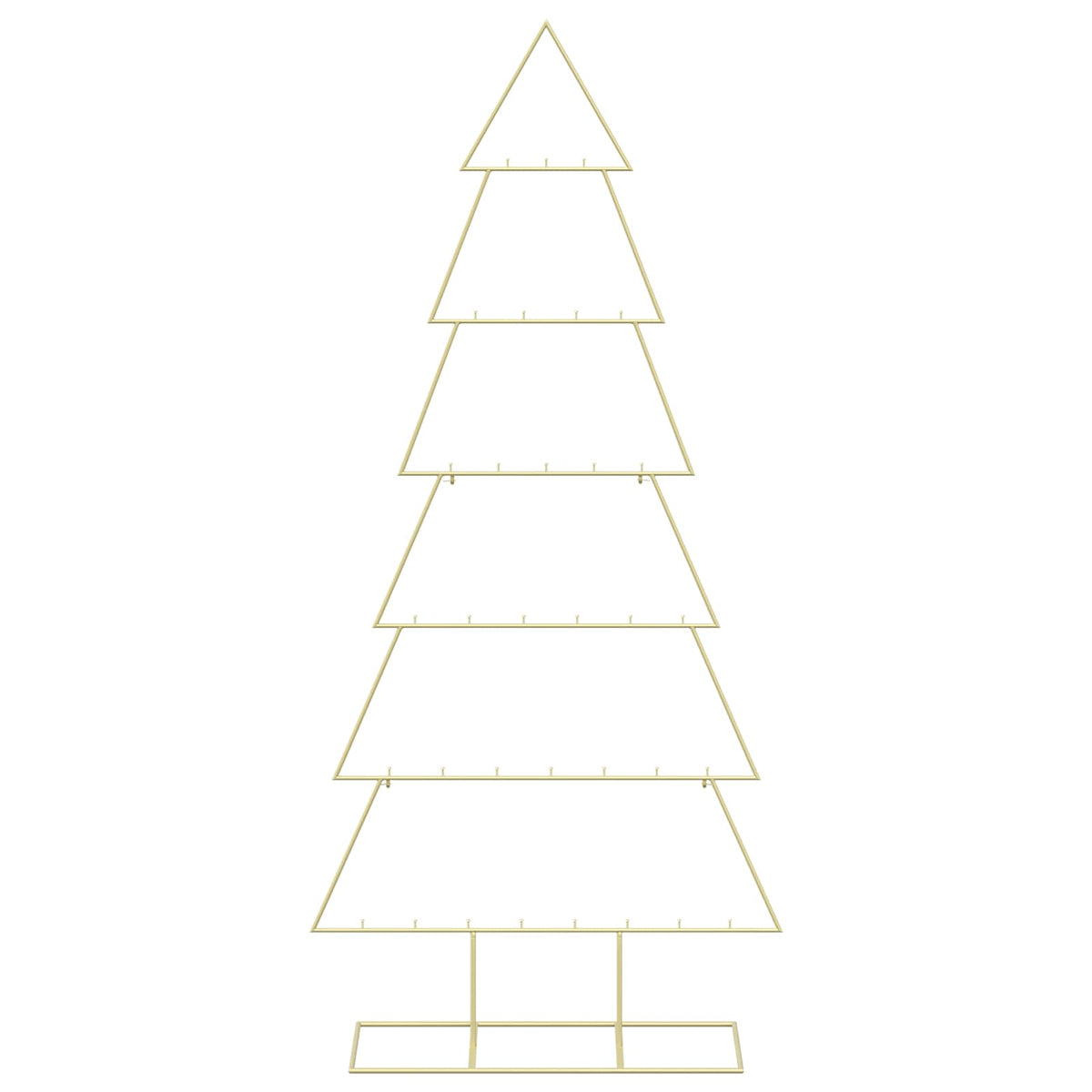 Metalen kerstboom met standaard KUOPIO 180 cm Staal Goud