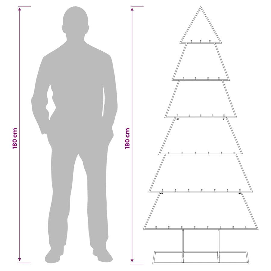 Metalen kerstboom met standaard KUOPIO 180 cm Staal Goud
