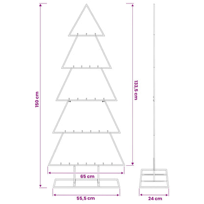 Metalen kerstboom met standaard KUOPIO 150 cm Staal Wit