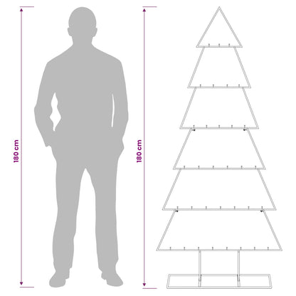 Metalen kerstboom met standaard KUOPIO 180 cm Staal Wit