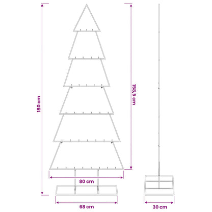 Metalen kerstboom met standaard KUOPIO 180 cm Staal Wit