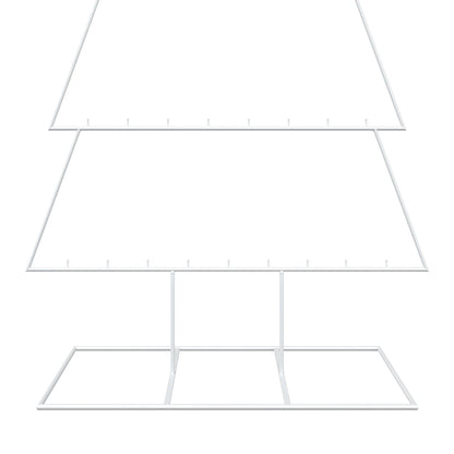 Metalen kerstboom met standaard KUOPIO 210 cm Staal Wit