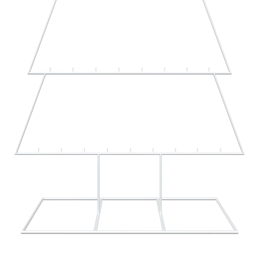 Metalen kerstboom met standaard KUOPIO 210 cm Staal Wit