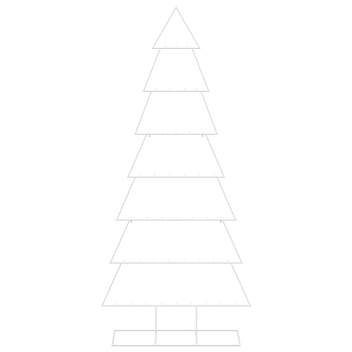 Metalen kerstboom met standaard KUOPIO 210 cm Staal Wit