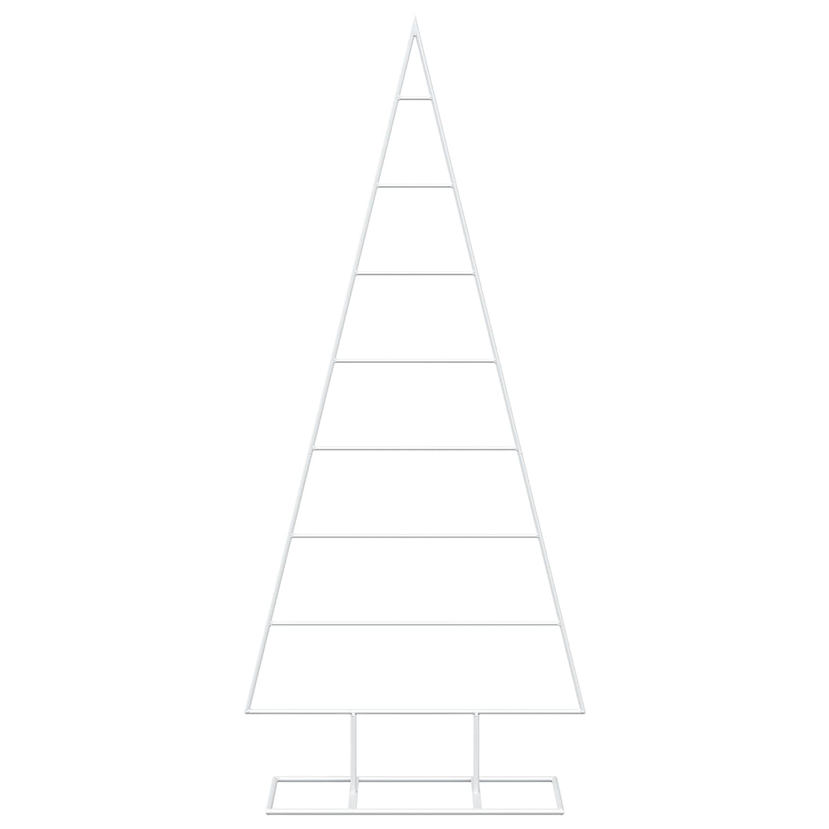 Metalen kerstboom KUOPIO 125 cm Poedergecoat staal Wit