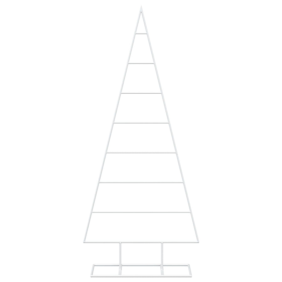 Metalen kerstboom KUOPIO 125 cm Poedergecoat staal Wit