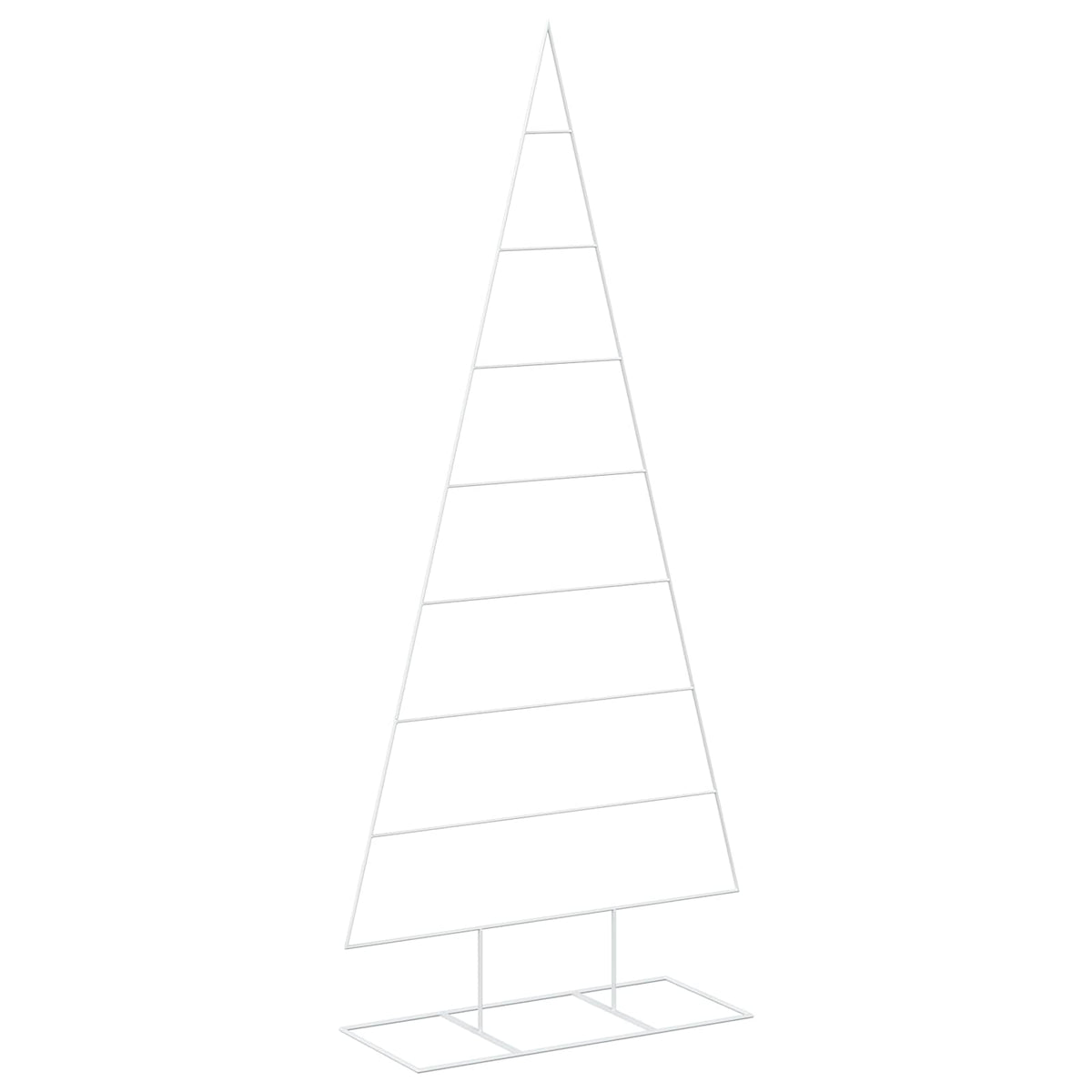 Metalen kerstboom KUOPIO 210 cm Poedergecoat staal Wit