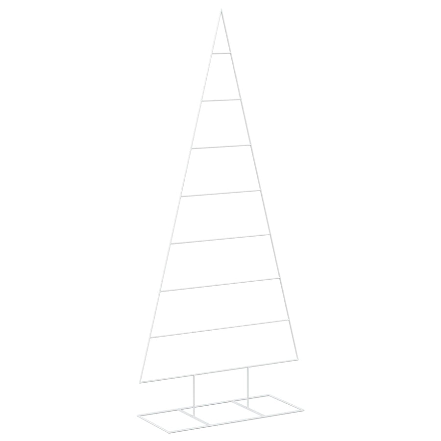 Metalen kerstboom KUOPIO 210 cm Poedergecoat staal Wit