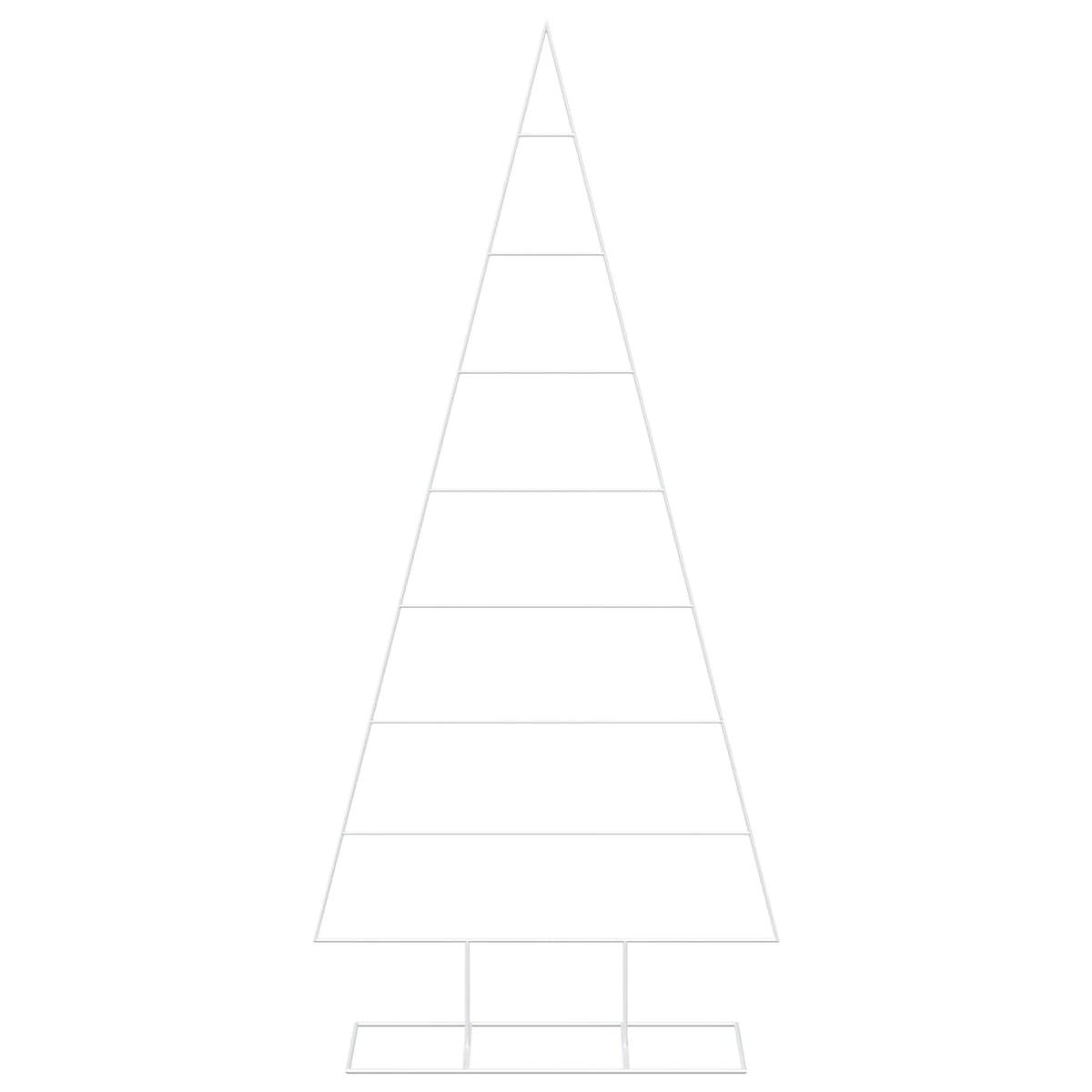 Metalen kerstboom KUOPIO 210 cm Poedergecoat staal Wit