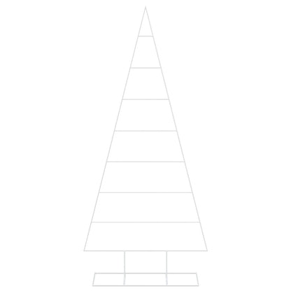 Metalen kerstboom KUOPIO 210 cm Poedergecoat staal Wit