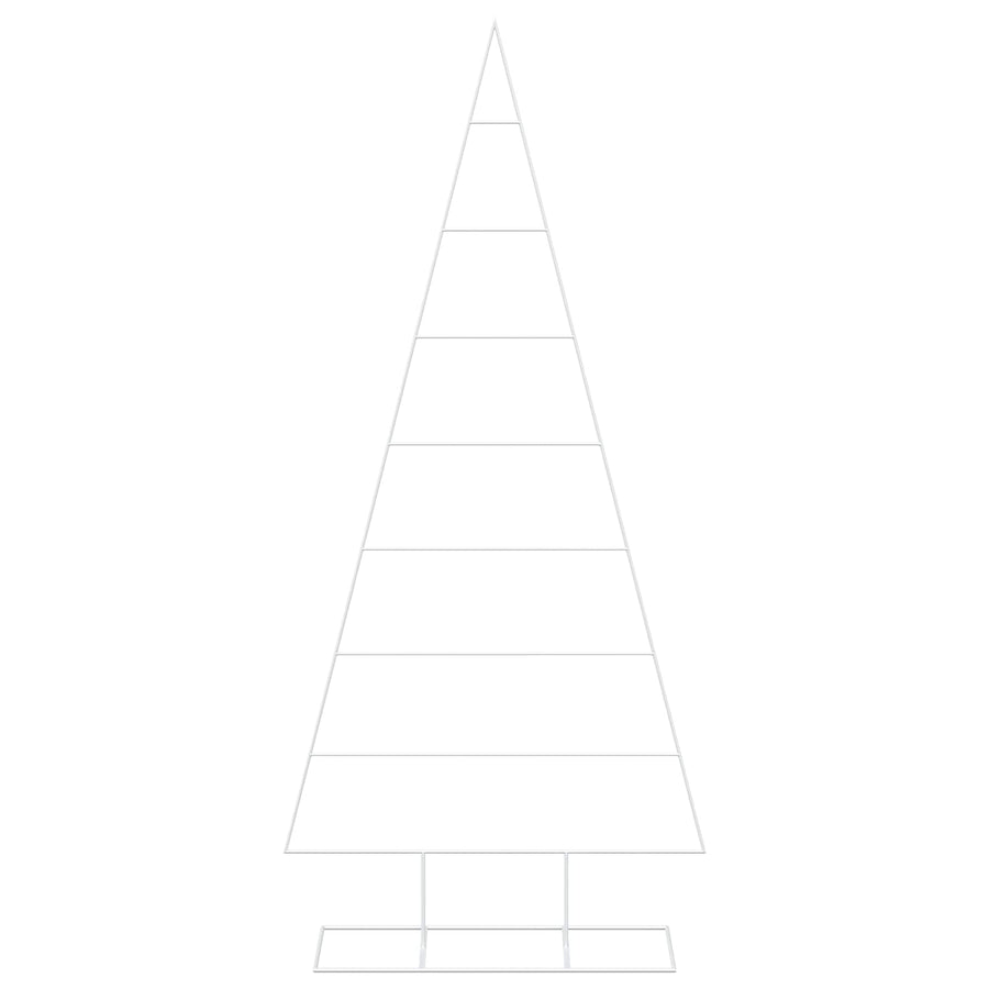 Metalen kerstboom KUOPIO 210 cm Poedergecoat staal Wit