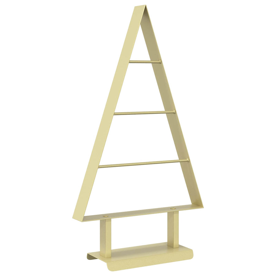 Metalen kerstboom KUOPIO 60 cm Staal Goud