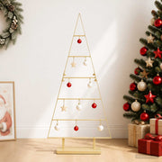 Metalen kerstboom 90 cm goud staal