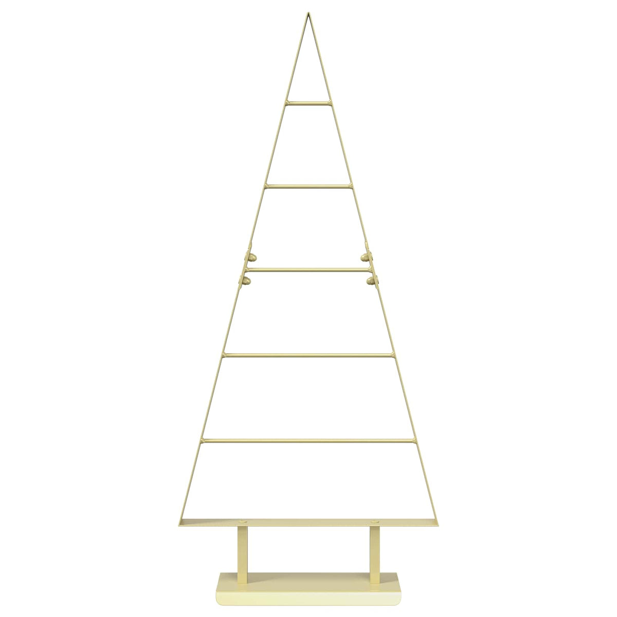 Metalen kerstboom KUOPIO 90 cm Staal Goud