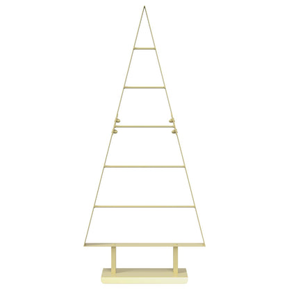 Metalen kerstboom KUOPIO 90 cm Staal Goud
