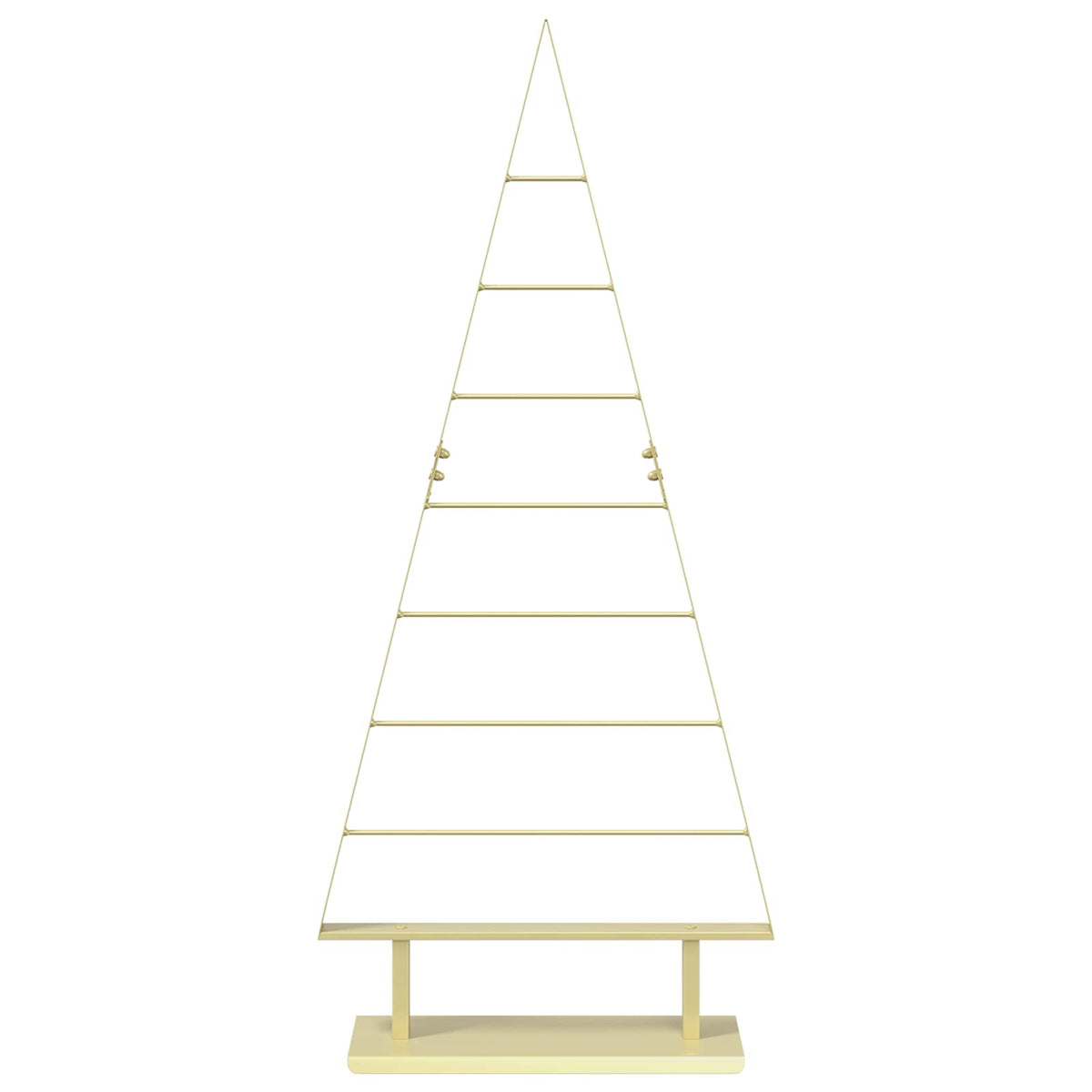 Metalen kerstboom KUOPIO 125 cm Staal Goud