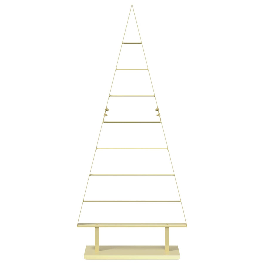 Metalen kerstboom KUOPIO 125 cm Staal Goud