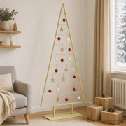Metalen kerstboom 210 cm goud staal