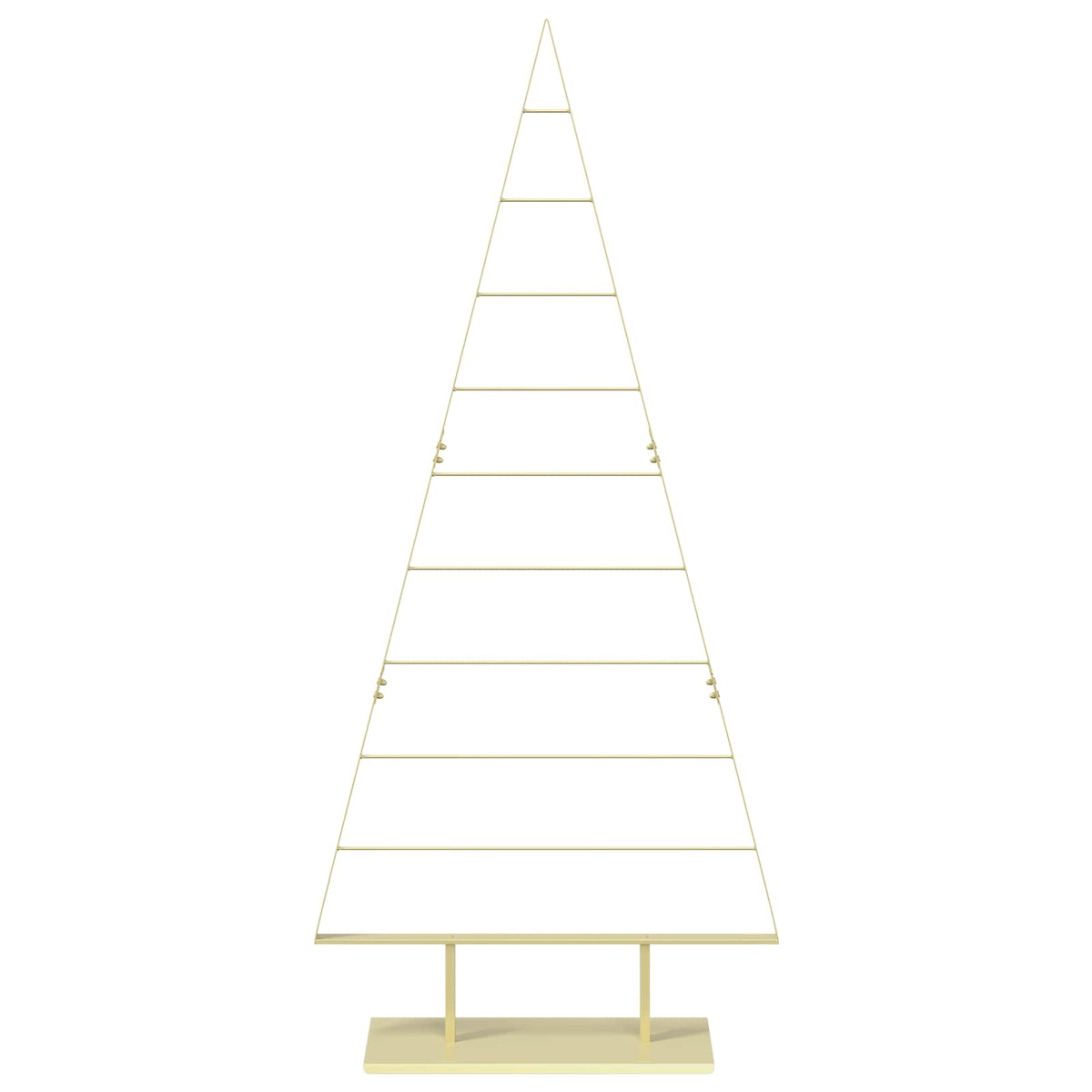 Metalen kerstboom KUOPIO 210 cm Staal Goud