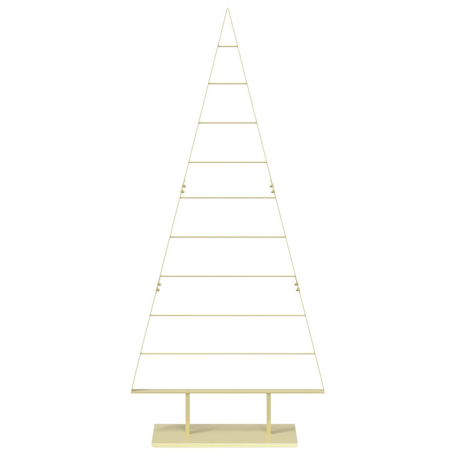 Metalen kerstboom KUOPIO 210 cm Staal Goud