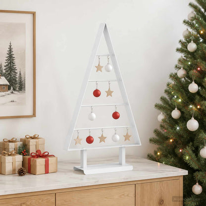 Metalen kerstboom KUOPIO 60 cm Staal Wit