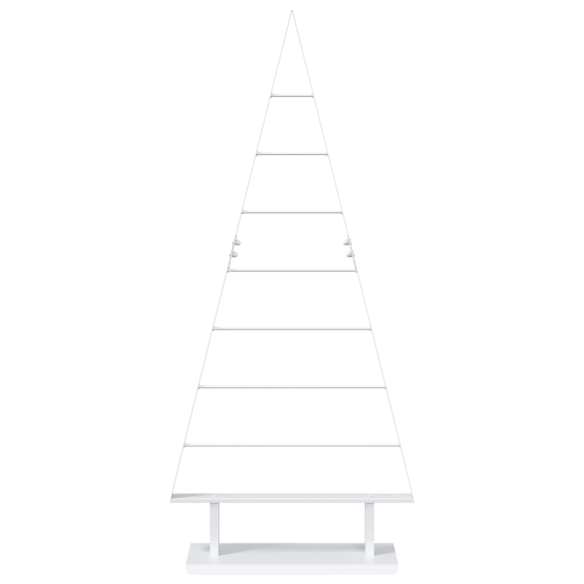 Metalen kerstboom KUOPIO 125 cm Staal Wit