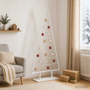 Metalen kerstboom 210 cm wit staal