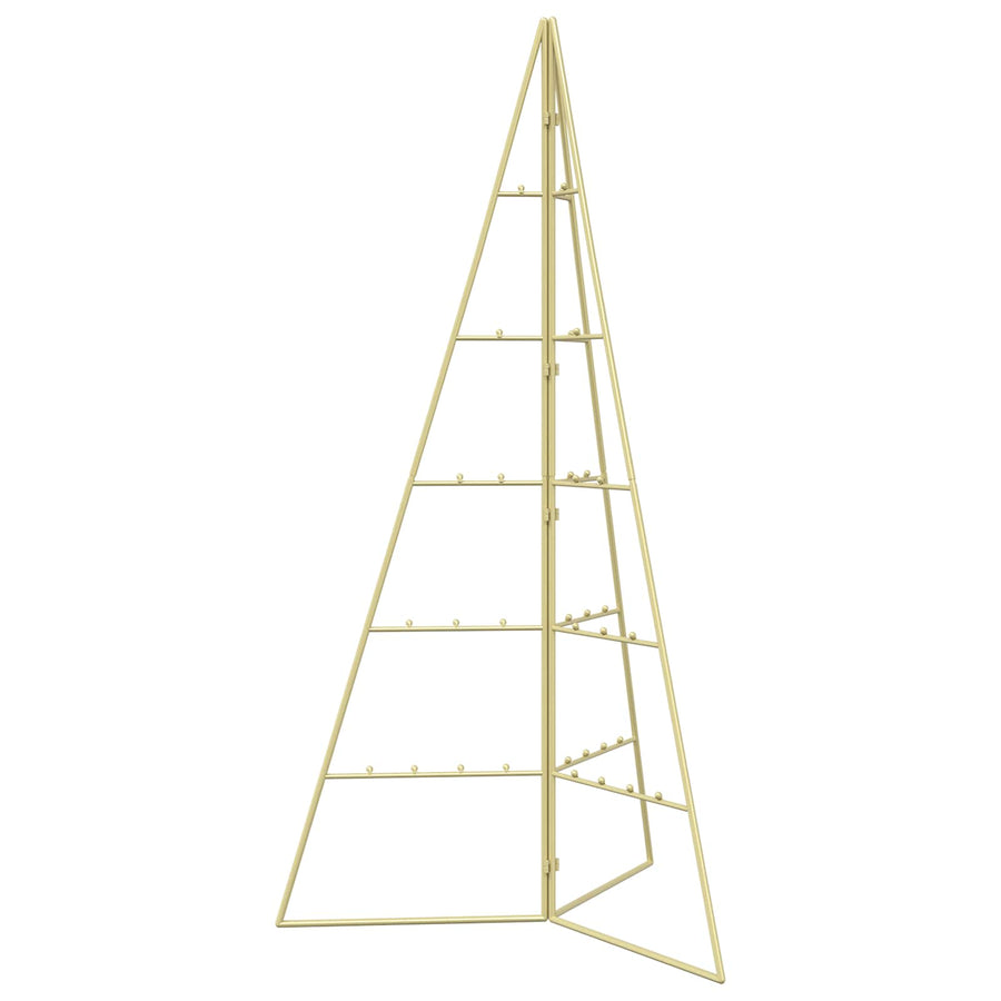 Metalen kerstboom KUOPIO 100 cm Staal Goud