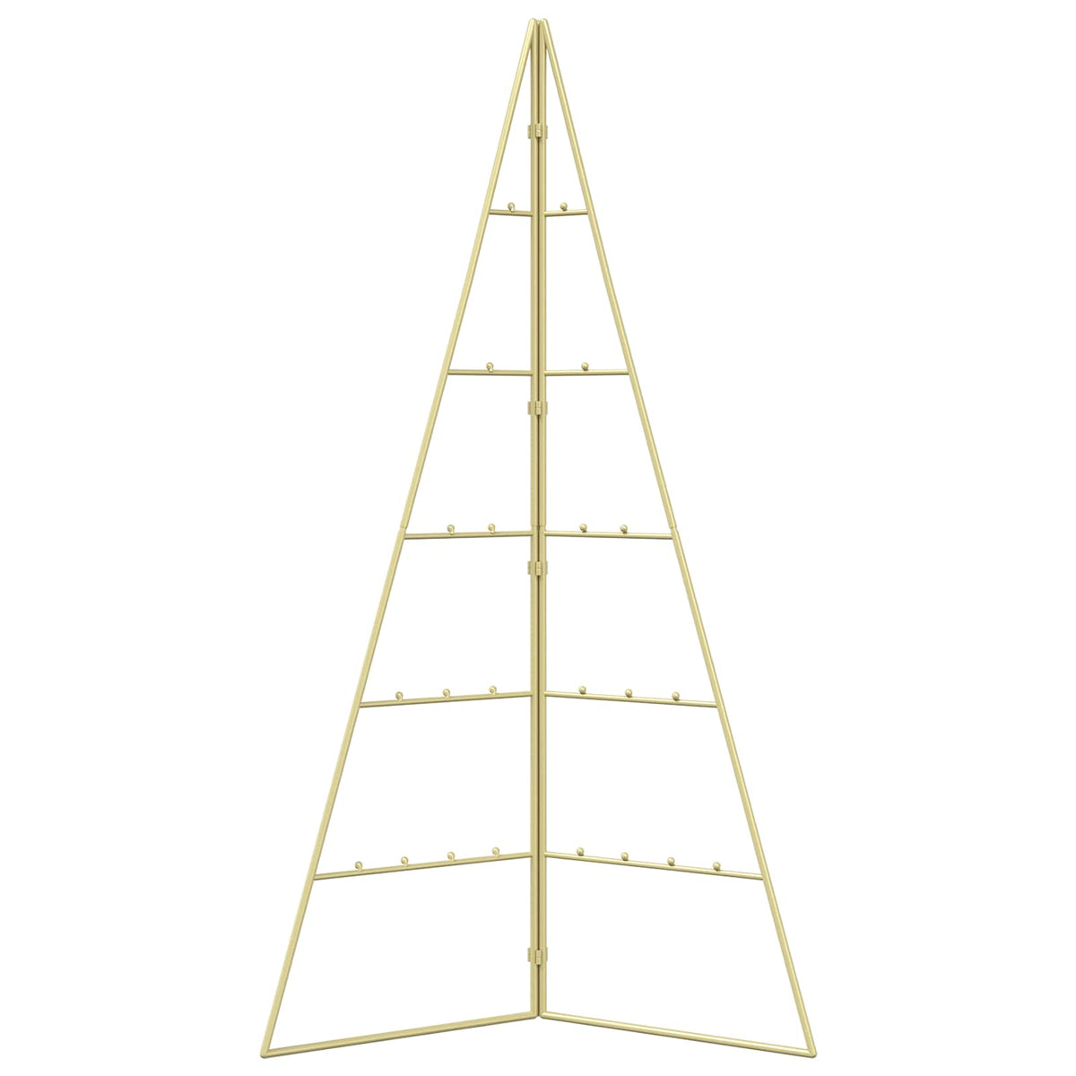 Metalen kerstboom KUOPIO 100 cm Staal Goud