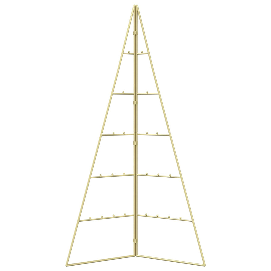 Metalen kerstboom KUOPIO 100 cm Staal Goud