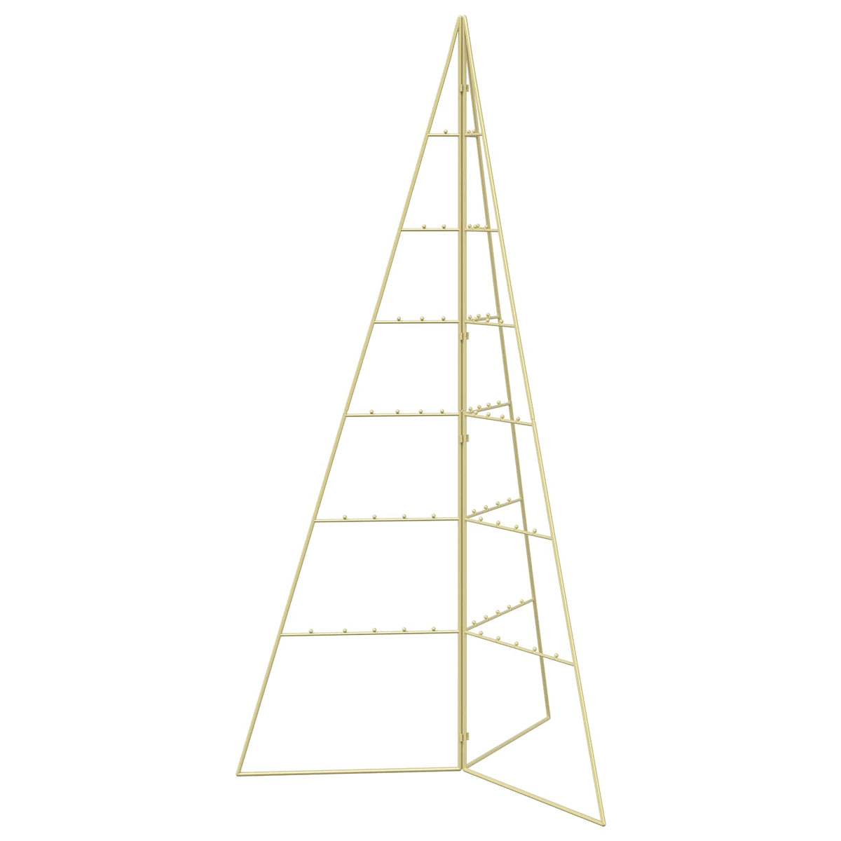 Metalen kerstboom KUOPIO 140 cm Staal Goud
